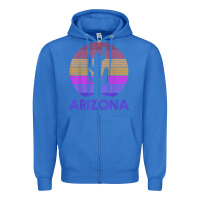 True Royal arizona   vintage retro cactus souvenir gift t shirt Zipper Hoodie - linhVisuals