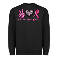 Black peace love cure Heavyweight Sweatshirt - JahusDesignShop