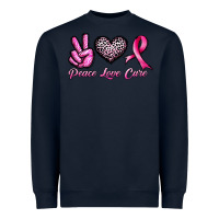 Navy peace love cure Heavyweight Sweatshirt - JahusDesignShop