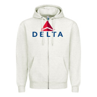 Oatmeal Heather DELTA Zipper Hoodie - linhVisuals