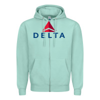 Seafoam DELTA Zipper Hoodie - linhVisuals