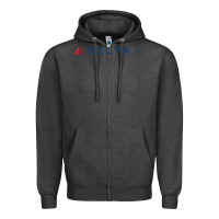 Charcoal Heather DELTA SKY TEAM Zipper Hoodie - linhVisuals