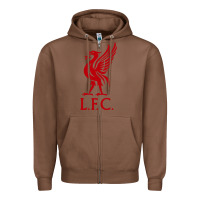Chestnut LIVERPOOL TEAM Zipper Hoodie - linhVisuals