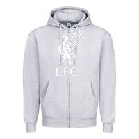 Heather Grey LIVERPOOL CLUB Zipper Hoodie - linhVisuals