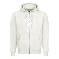 Oatmeal Heather LIVERPOOL CLUB Zipper Hoodie - linhVisuals