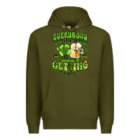 Army Green everybody in the pub getting tipsy artiststas Premium Hoodie - Artiststas