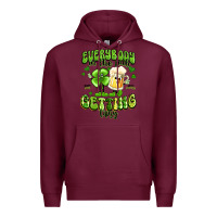 Burgundy everybody in the pub getting tipsy artiststas Premium Hoodie - Artiststas