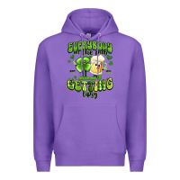 Purple everybody in the pub getting tipsy artiststas Premium Hoodie - Artiststas