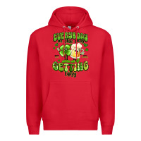 Red everybody in the pub getting tipsy artiststas Premium Hoodie - Artiststas