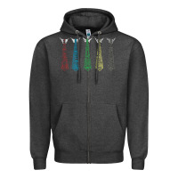 Charcoal Heather tally hall ties Zipper Hoodie - linhVisuals