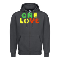 Smoke reggae colors t  shirtone love reggae lovers pattern t  shirt Zipper Hoodie - linhVisuals