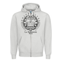 Dove Grey universite paris la sorbonne Zipper Hoodie - linhVisuals