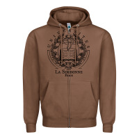 Chestnut universite paris la sorbonne Zipper Hoodie - linhVisuals
