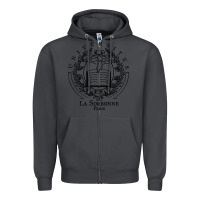 Smoke universite paris la sorbonne Zipper Hoodie - linhVisuals
