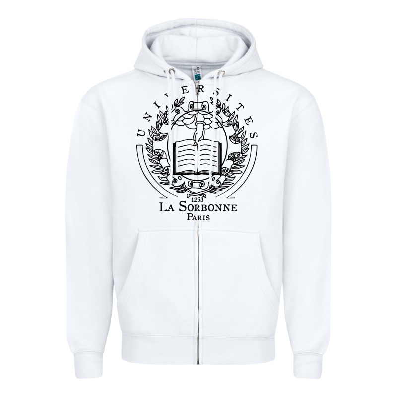 Universite Paris La Sorbonne Zipper Hoodie by linhVisuals | Teevron