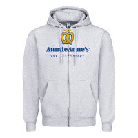 Heather Grey auntie anne's Zipper Hoodie - linhVisuals
