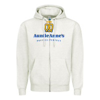 Oatmeal Heather auntie anne's Zipper Hoodie - linhVisuals