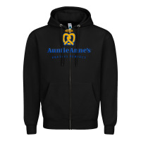 Black auntie anne's Zipper Hoodie - linhVisuals