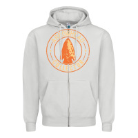 Dove Grey arrowhead collector essential Zipper Hoodie - linhVisuals