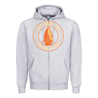 Heather Grey arrowhead collector essential Zipper Hoodie - linhVisuals