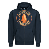 Navy arrowhead collector essential Zipper Hoodie - linhVisuals