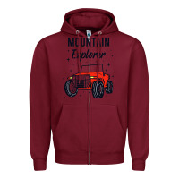 Burgundy mountain explorer Zipper Hoodie - linhVisuals