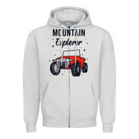 Dove Grey mountain explorer Zipper Hoodie - linhVisuals