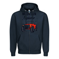Navy mountain explorer Zipper Hoodie - linhVisuals