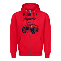 Red mountain explorer Zipper Hoodie - linhVisuals