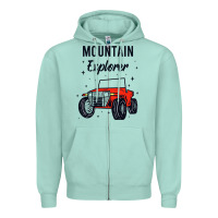 Seafoam mountain explorer Zipper Hoodie - linhVisuals