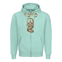 Seafoam TOTO ROCK Zipper Hoodie - linhVisuals