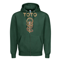 Sports Green TOTO ROCK Zipper Hoodie - linhVisuals