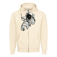 Sandshell astronaut in the space Zipper Hoodie - linhVisuals