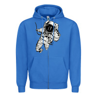 True Royal astronaut in the space Zipper Hoodie - linhVisuals