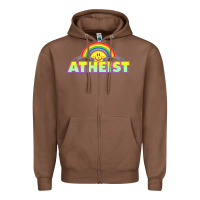 Chestnut atheist2 Zipper Hoodie - linhVisuals