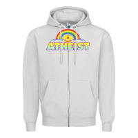 Dove Grey atheist2 Zipper Hoodie - linhVisuals
