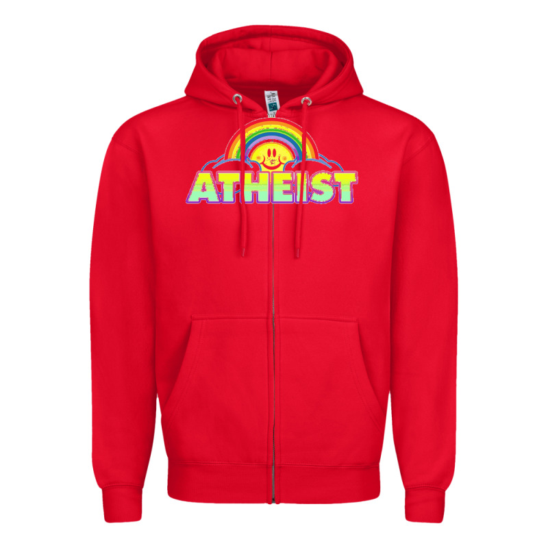 Atheist2 Zipper Hoodie by linhVisuals | Teevron
