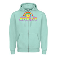 Seafoam atheist2 Zipper Hoodie - linhVisuals