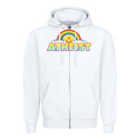 White atheist2 Zipper Hoodie - linhVisuals