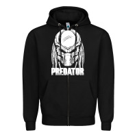 Black predator Zipper Hoodie - linhVisuals