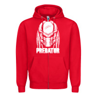 Red predator Zipper Hoodie - linhVisuals