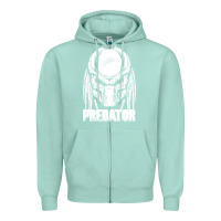 Seafoam predator Zipper Hoodie - linhVisuals