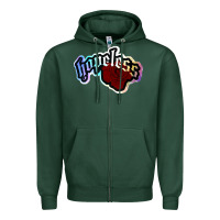 Sports Green holographic halsey hopeless fountai Zipper Hoodie - linhVisuals