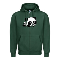 Sports Green baby panda bear Zipper Hoodie - linhVisuals
