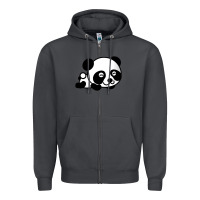 Smoke baby panda bear Zipper Hoodie - linhVisuals