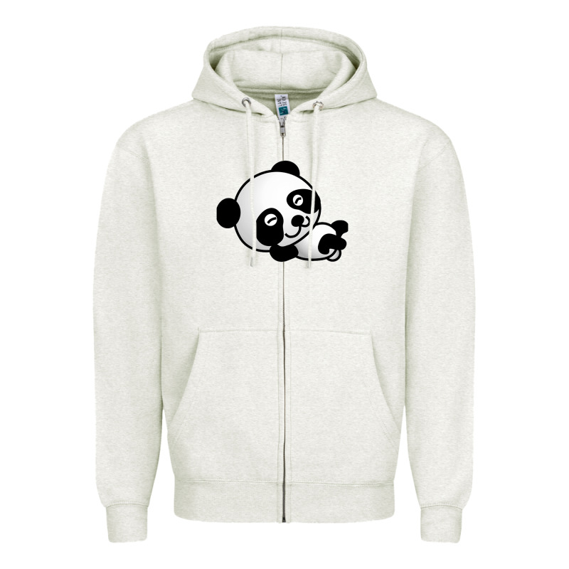 Baby Panda Bear Zipper Hoodie by linhVisuals | Teevron