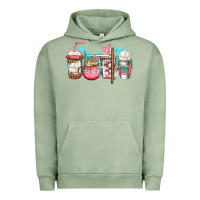 Pigment Oil Green volleyball coffee Urban Hoodie - Jasminsmagicworld