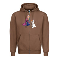 Chestnut olaf and  elsa Zipper Hoodie - linhVisuals