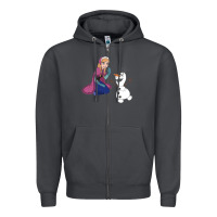 Olaf And  Elsa Zipper Hoodie | Teevron