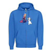 True Royal olaf and  elsa Zipper Hoodie - linhVisuals